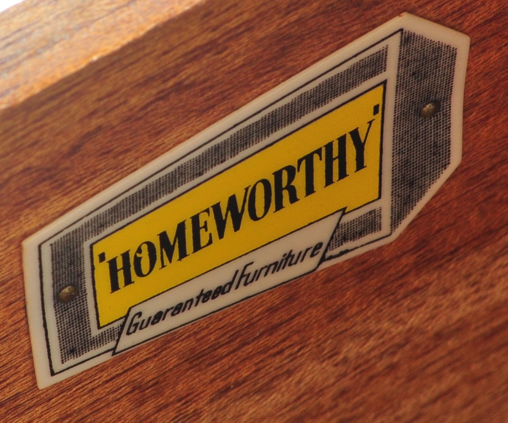 RETRO VINTAGE 20TH CENTURY TEAK WOOD DRESSING TABLE - Image 5 of 7