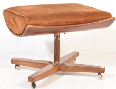 MID CENTURY G-PLAN TEAK WOOD FOOTSTOOL OTTOMAN