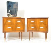 RETRO VINTAGE MID 20TH CENTURY TEAK WOOD BEDROOM SUITE