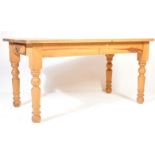 VINTAGE 20TH CENTURY COUNTRY FARMHOUSE PINE DINING TABLE