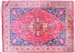 20TH CENTURY HAND KNOTED WOOL ON WOOL PERSIAN CARPET RUG