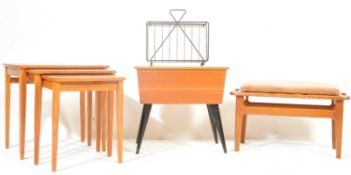 COLLECTIONOF RETRO VINTAGE MID 20TH CENTURY TEAK FURNITURE