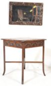 19TH CENTURY ANGLO COLONIAL CARVED HARDWOOD SIDE TABLE