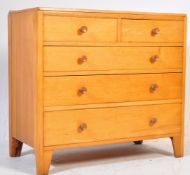 1940’S AIR MINISTRY STYLE OAK CHEST OF DRAWERS