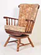 20TH CENTURY WINDSOR STYLE ARMCHAIR / EASY CHAIR