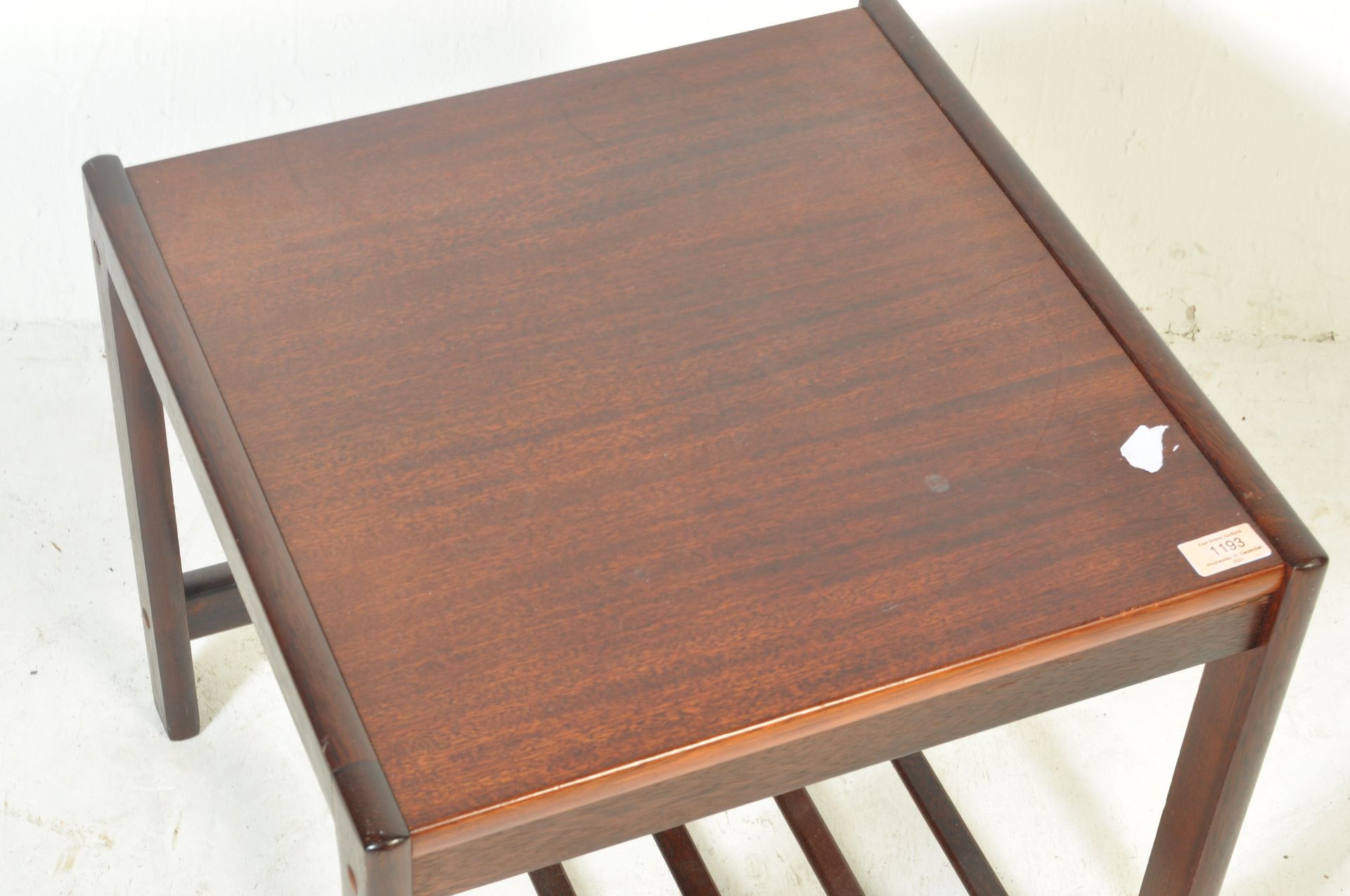 DANISH TEAK WOOD SIDE TABLE BY BRDR. FURBO - Image 3 of 4