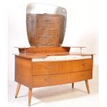 VINTAGE RETRO MID 20TH CENTURY TEAK WOOD DRESSING TABLE