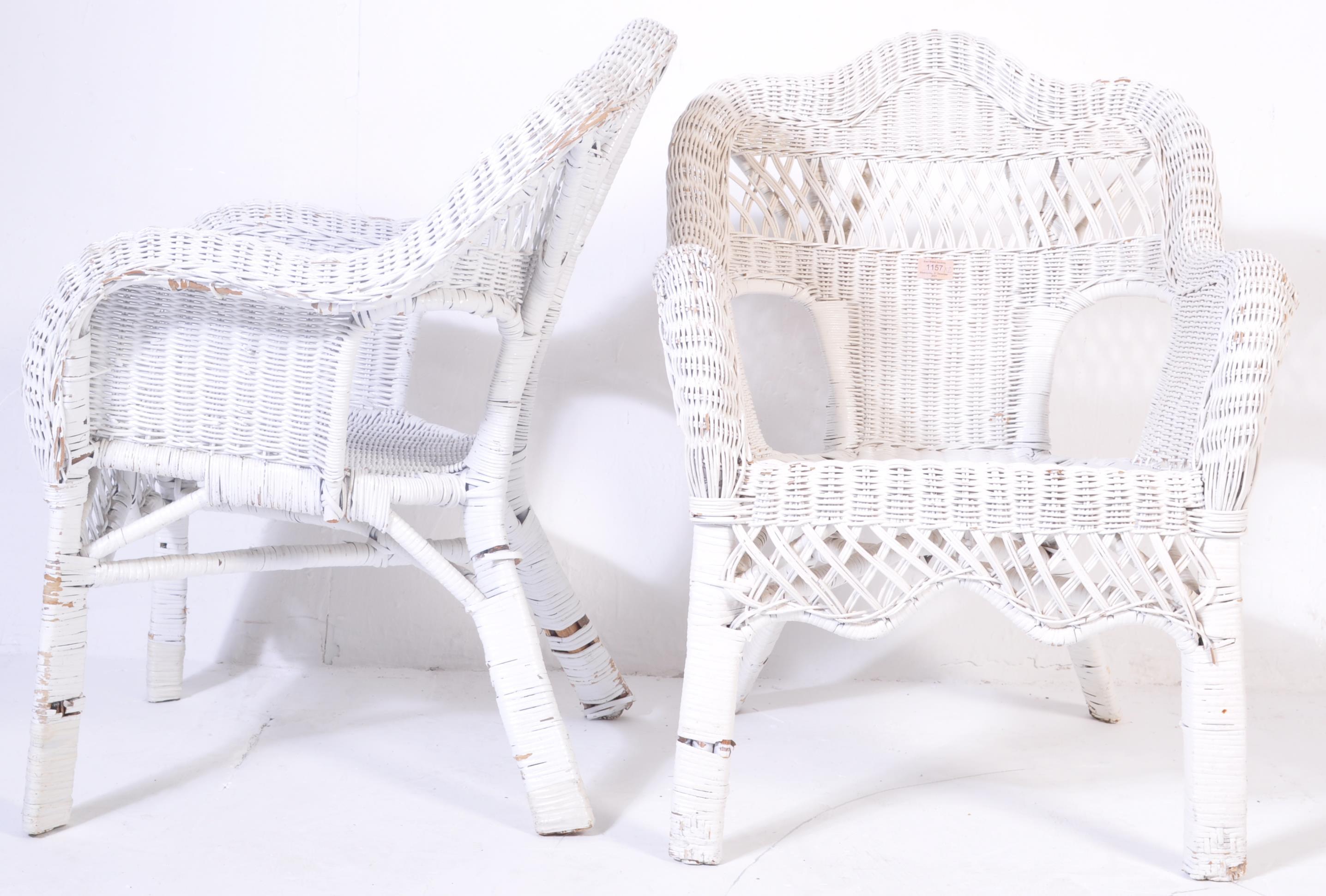 IN THE MANNER OF FRANCO ALBINO BAMBOO AND WICKER ARMCHAIRS - Image 5 of 6