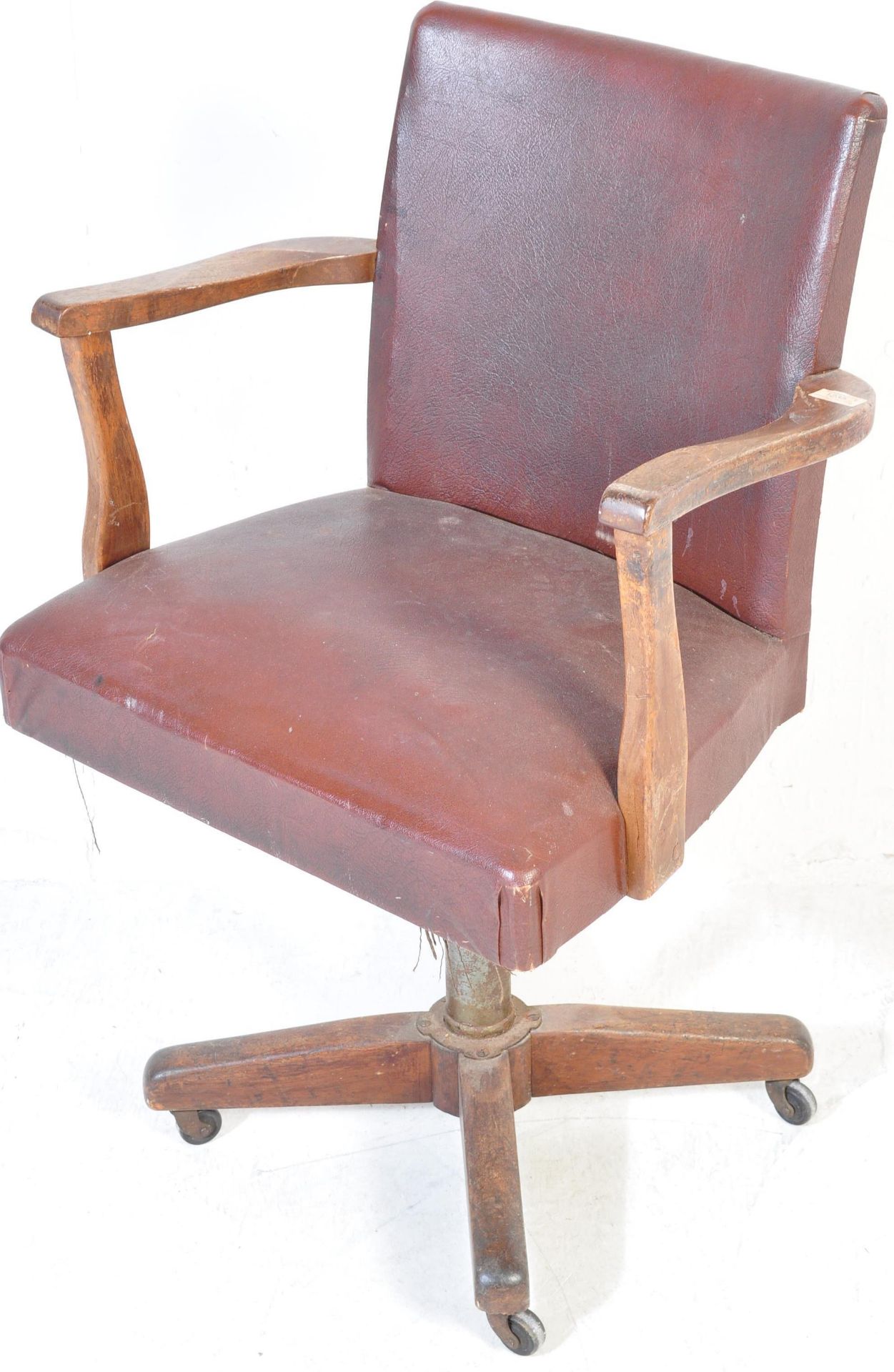 EARLY 20TH CENTURY HILLCREST MANNER SWIVEL CHAIR - Image 2 of 4