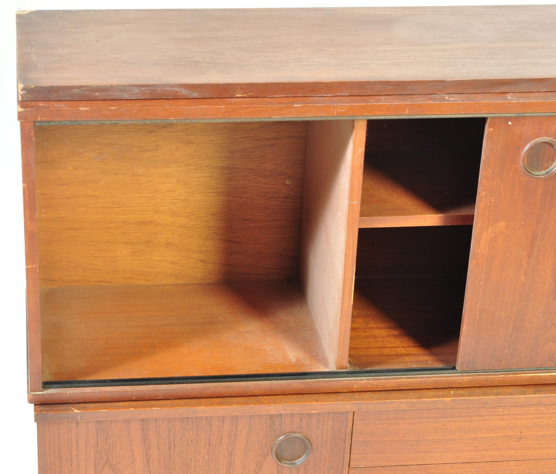 AVALON FURNITURE - TWO TEAK WOOD ROOM DIVIDER CABINETS - Image 5 of 10