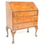 1930S QUEEN ANNE REVIVAL WALNUT VENEER BUREAU