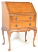 20TH CENTURY QUEEN ANNE STYLE WALNUT VENEER BUREAU