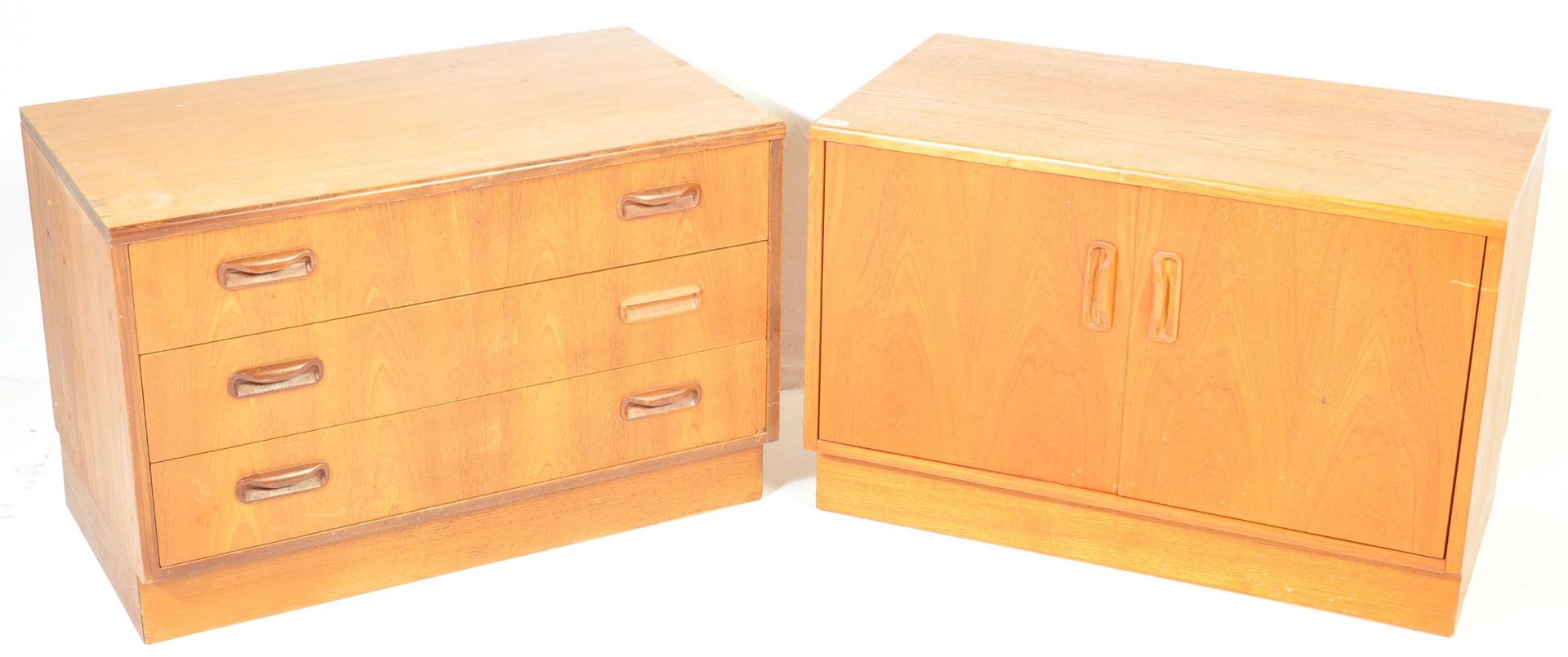 1970’S TEAK WOOD CHEST OF DRAWERS AND CUPBOARD BY G-PLAN - Image 2 of 12