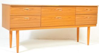 LATE 20TH CENTURY TEAK WOOD VENEER SIDEBOARD CREDENZA