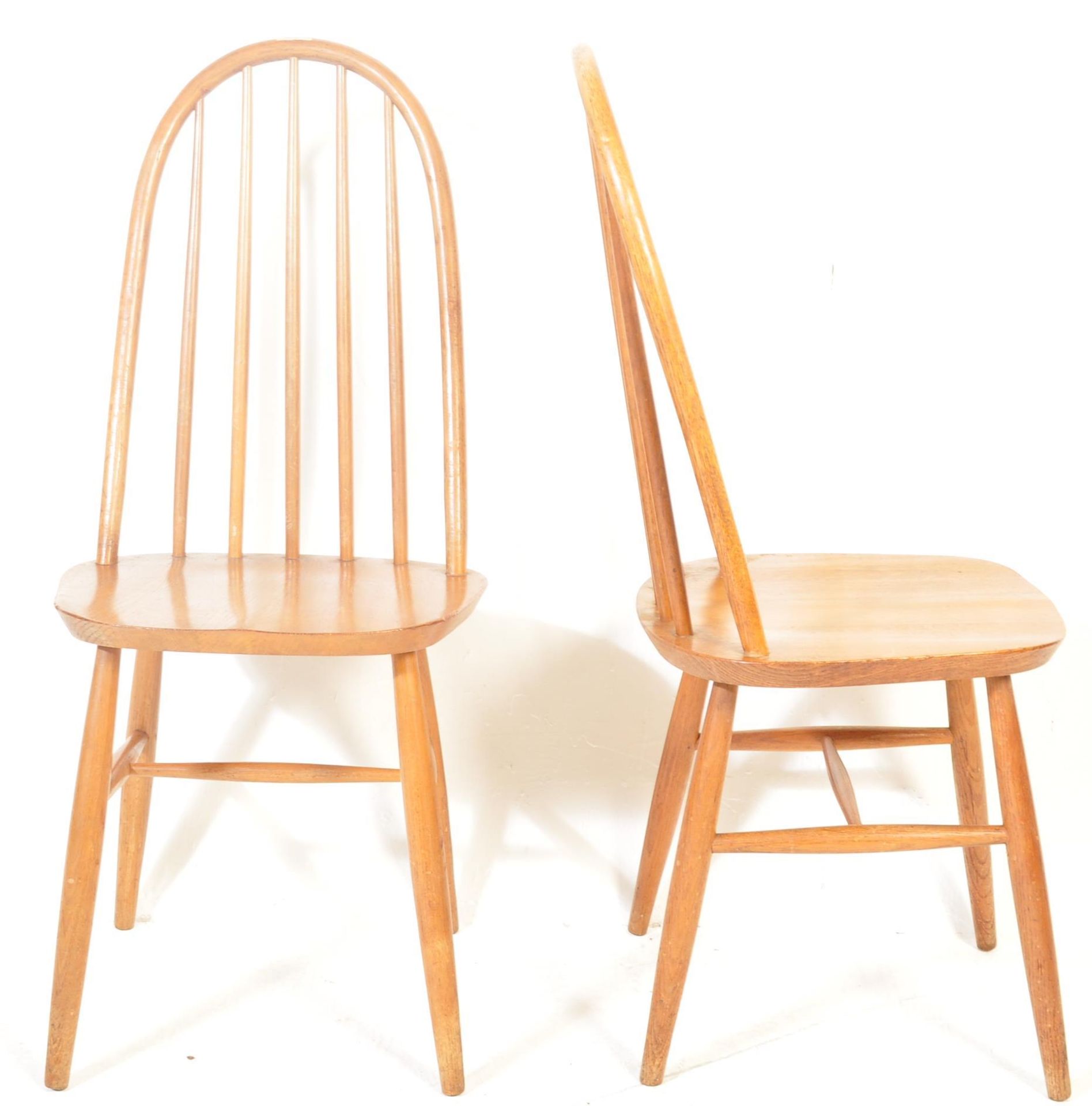 SET OF FOUR RETRO VINTAGE 20TH CENTURY ERCOL STYLE CHAIRS - Image 5 of 6