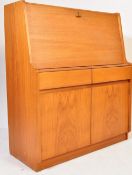 MID CENTURY TEAK WOOD OFFICE BUREAU DESK