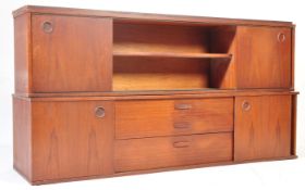 AVALON FURNITURE - TWO TEAK WOOD ROOM DIVIDER CABINETS