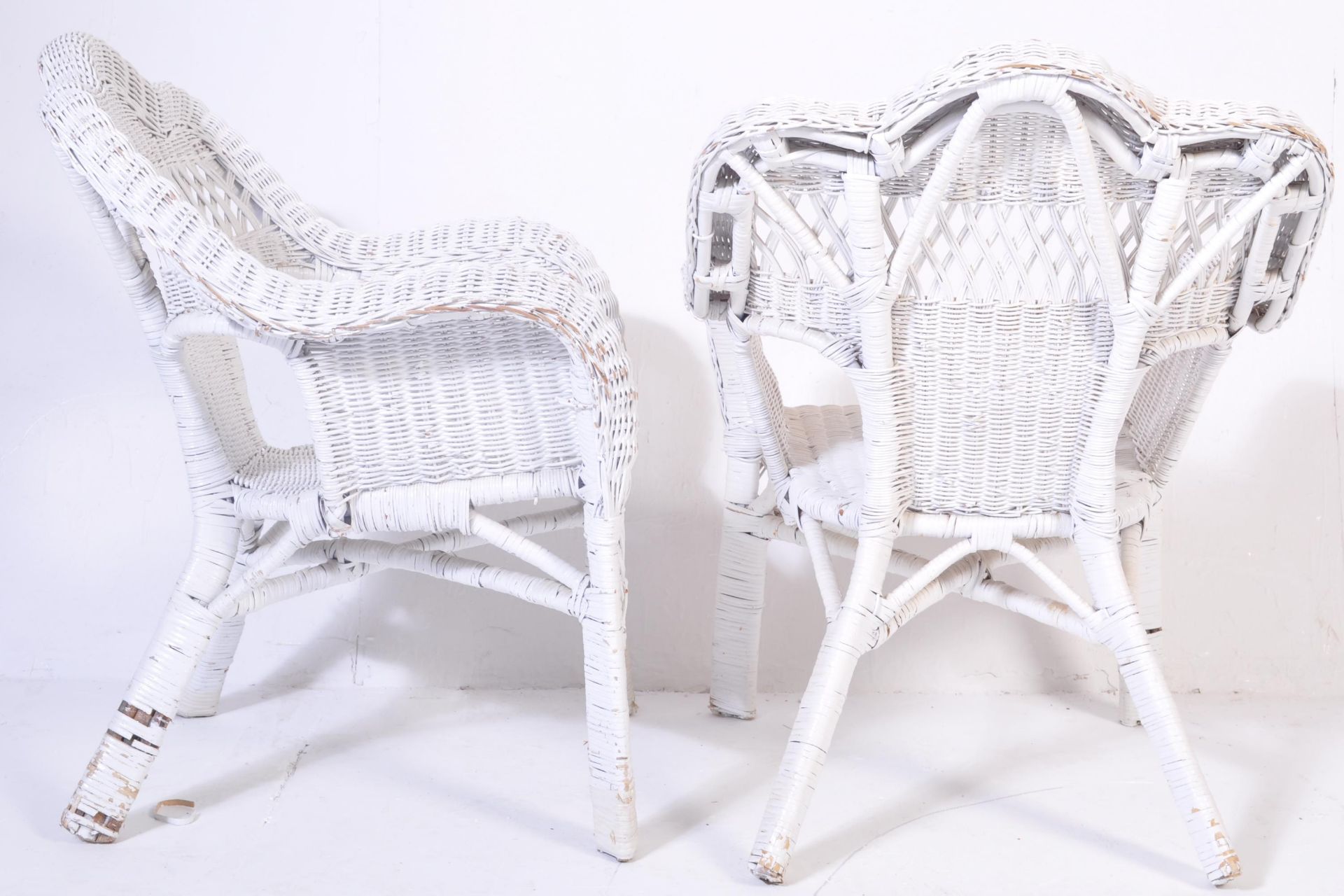 IN THE MANNER OF FRANCO ALBINO BAMBOO AND WICKER ARMCHAIRS - Image 6 of 6