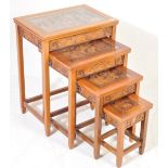 CHINESE HARDWOOD QUARTETTO NEST OF TABLES