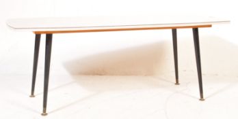 1950’S WHITE MELAMINE COFFEE TABLE / OCCASIONAL TABLE