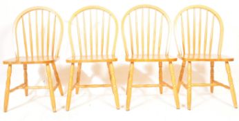 SET OF FOUR FARMHOUSE HOOPBACK CHAIRS