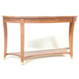 REGENCY REVIVIAL FLAME MAHOGANY D END CONSOLE TABLE