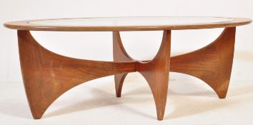 MID CENTURY TEAK & GLASS G-PLAN ASTRO COFFEE TABLE