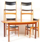 DANISH MID CENTURY TEAK WOOD DINING ROOM SUITE