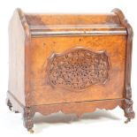 19TH CENTURY VICTORIAN BURR WALNUT CANTERBURY