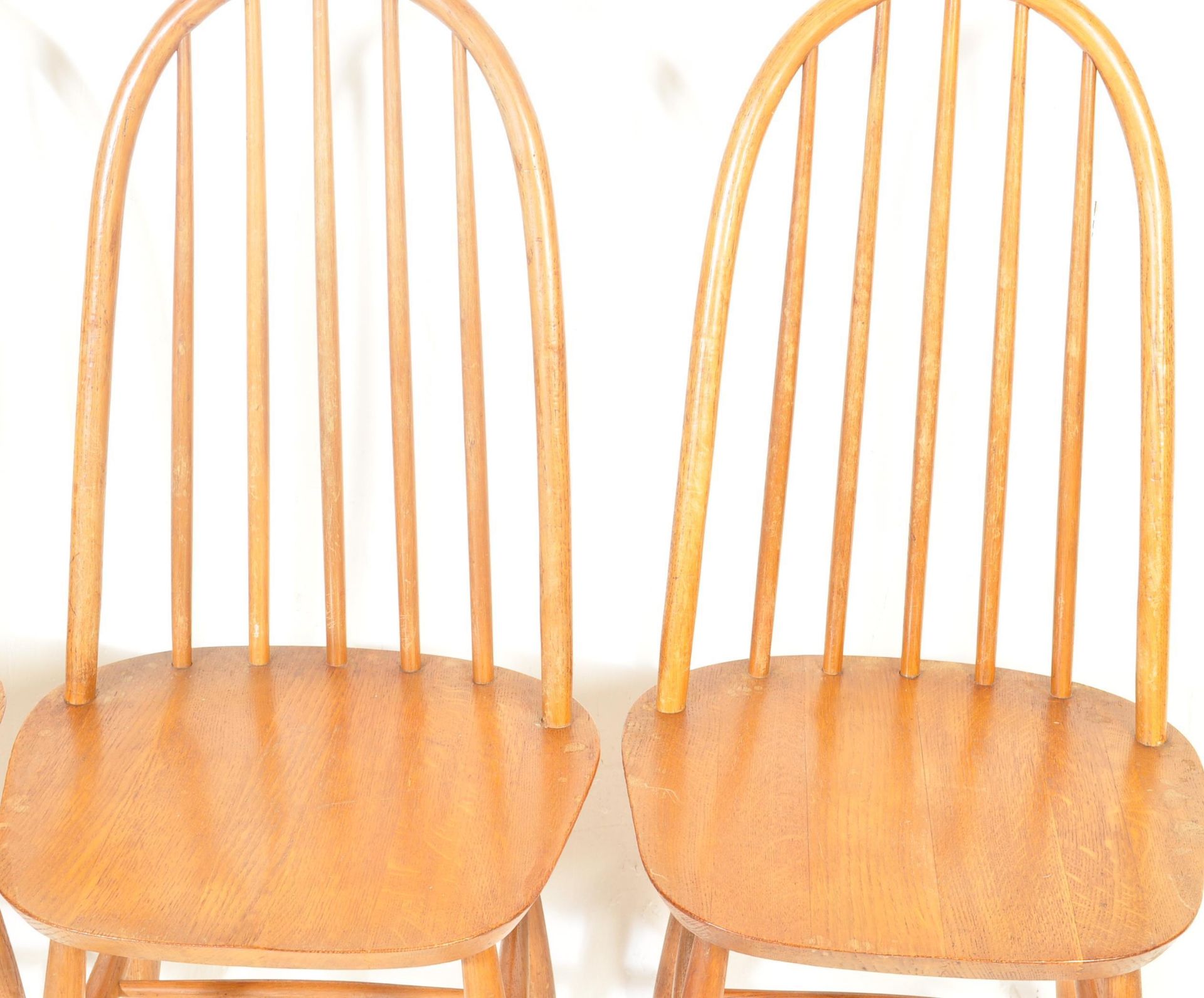 SET OF FOUR RETRO VINTAGE 20TH CENTURY ERCOL STYLE CHAIRS - Image 4 of 6