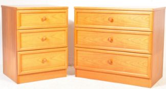 G-PLAN TEAK WOOD PEDESTAL PAIR OF CHESTS OF DRAWERS