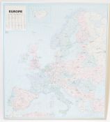 RETRO VINTAGE MAP OF EUROPE