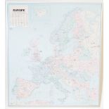 RETRO VINTAGE MAP OF EUROPE