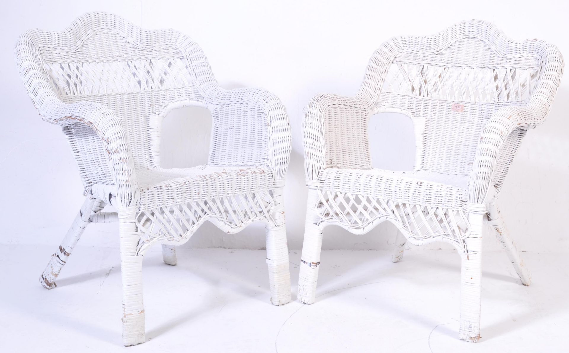 IN THE MANNER OF FRANCO ALBINO BAMBOO AND WICKER ARMCHAIRS