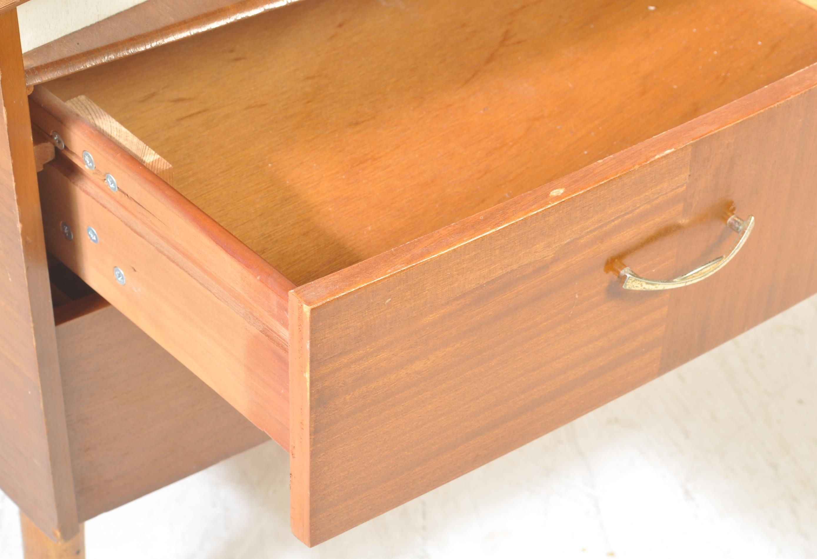 VINTAGE RETRO MID 20TH CENTURY TEAK WOOD DRESSING TABLE - Image 5 of 7