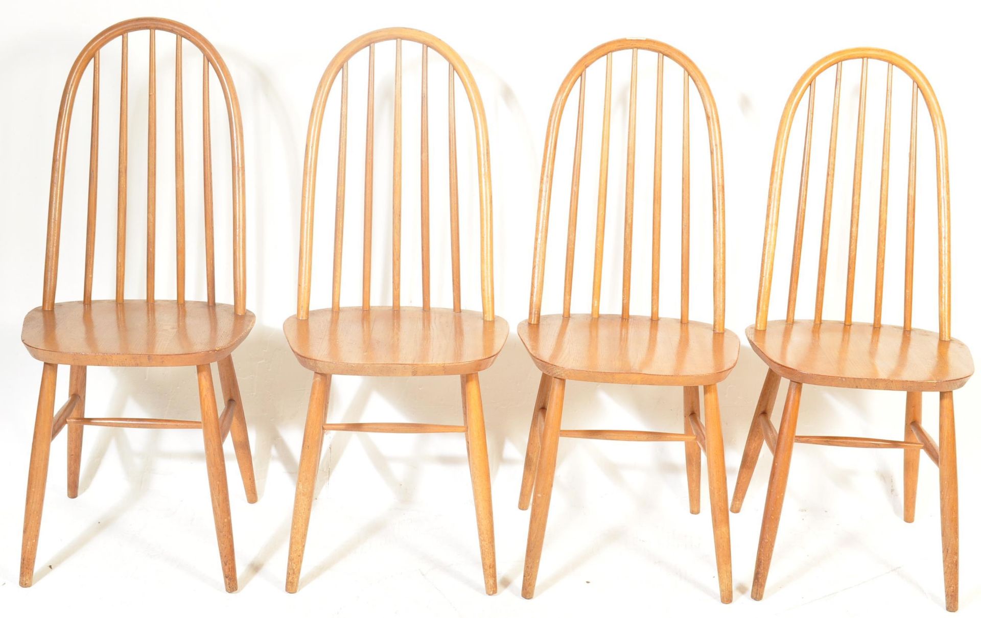 SET OF FOUR RETRO VINTAGE 20TH CENTURY ERCOL STYLE CHAIRS - Image 2 of 6