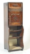 EARLY 20TH CENTURY ARTS AND CRAFTS OAK SMOKERS CABINET SHELVING UNIT