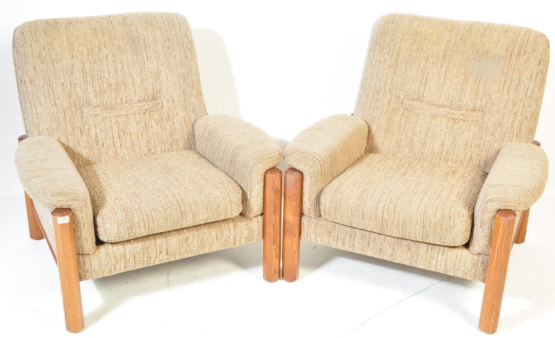 PAIR OF RETRO G PLAN OCTAVIA RANGE ARM CHAIRS - Image 2 of 9