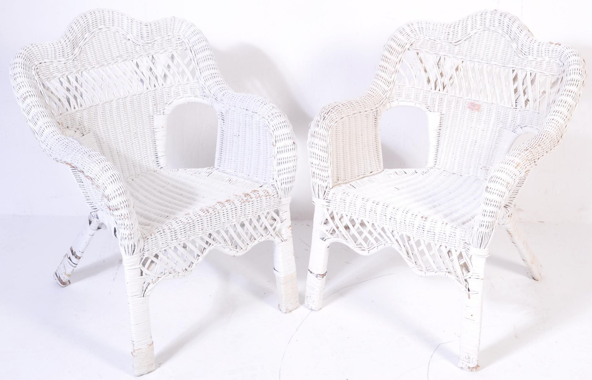 IN THE MANNER OF FRANCO ALBINO BAMBOO AND WICKER ARMCHAIRS - Image 2 of 6