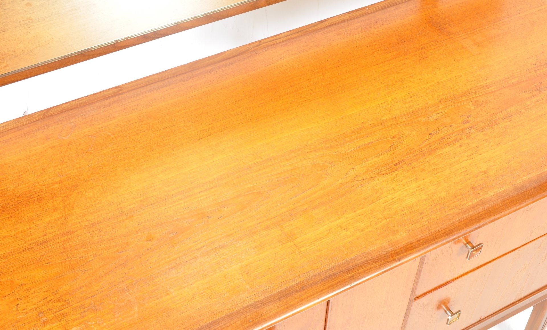 RETRO VINTAGE 20TH CENTURY TEAK WOOD DRESSING TABLE - Image 3 of 7