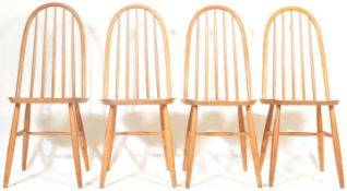 SET OF FOUR RETRO VINTAGE 20TH CENTURY ERCOL STYLE CHAIRS