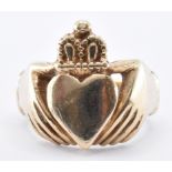 HALLMARKED 9CT GOLD CLADDAGH RING