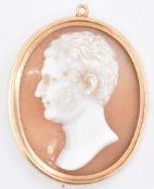 GEORGE III SIGNED CAMEO BROOCH