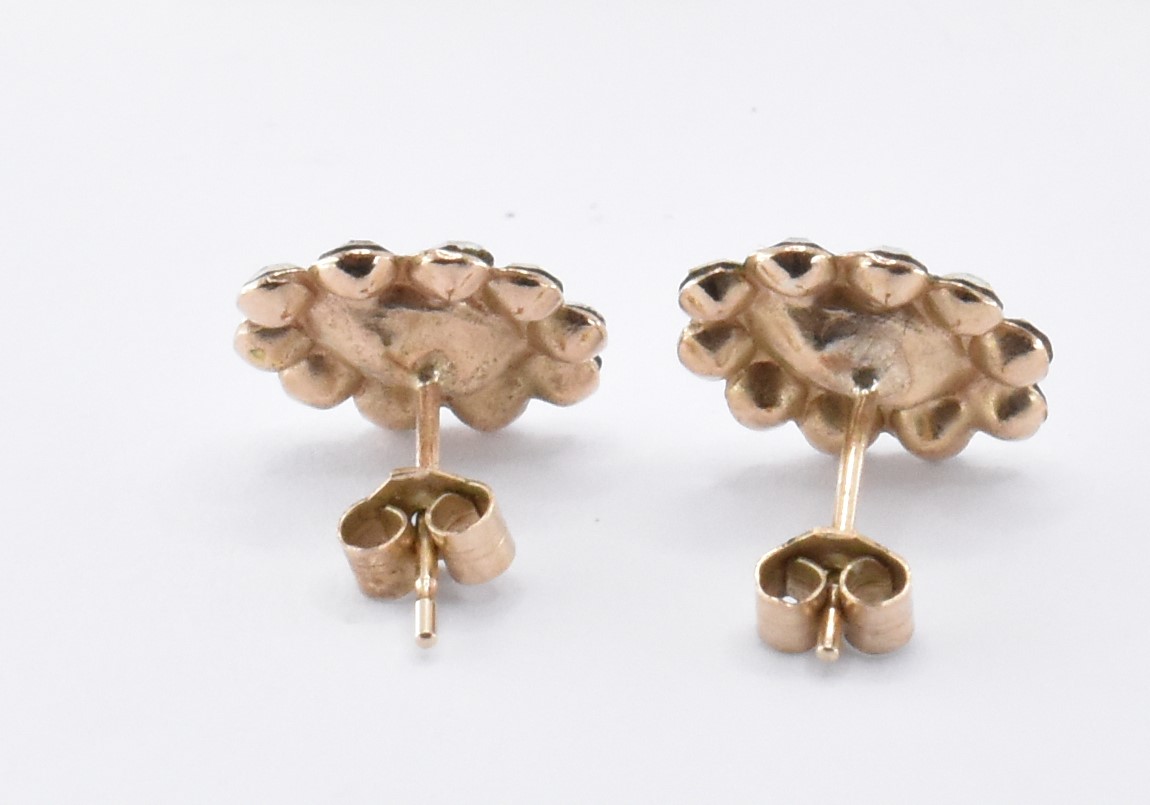 FOUR PAIRS OF 9CT GOLD EARRINGS - Image 7 of 7