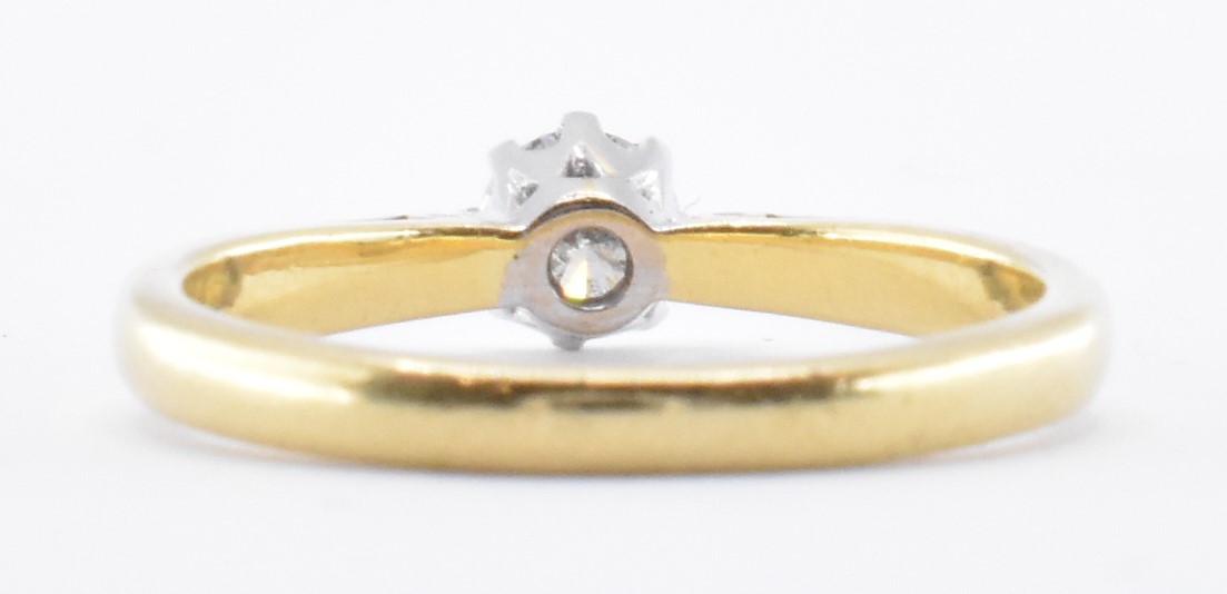 HALLMARKED 18CT GOLD & DIAMOND SOLITAIRE RING - Image 4 of 6