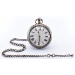 VICTORIAN HALLMARKED SILVER CALEB REEVES POCKET WATCH