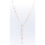 9CT GOLD SNAKE CHAIN PENDANT NECKLACE