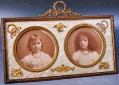 19TH CENTURY FRENCH BRASS WORKED PHOTO FRAME