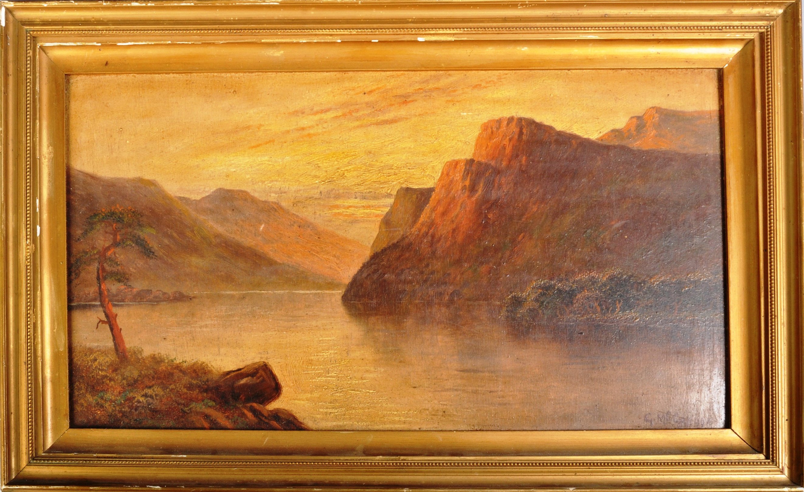 EARLY 20TH CENTURY OIL ON BOARD LANDSCAPE PAINTING