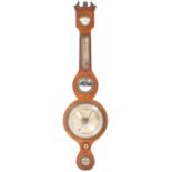 19TH CENTURY MAHOGANY BANJO WALL BAROMETER